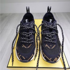 Fendi Black and Brown Sneakers